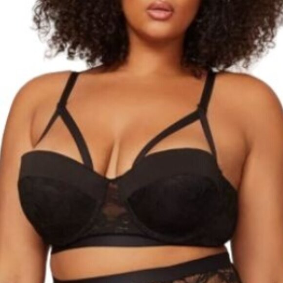 Fantasy Lingerie Monique Cage Sexy Is For Every Body Bra Black Plus Size 1X/2X - Picture 3 of 14